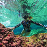 a Beauty Posing for underwater Photography