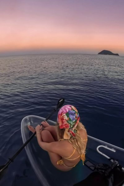 Sunset paddling on Zakynthos