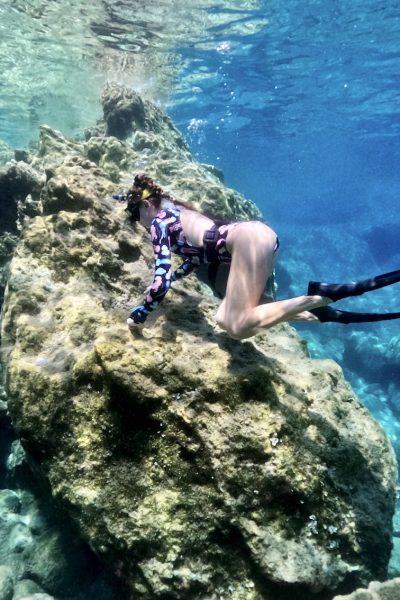 Olena free dive and snorkeling in Turtle island